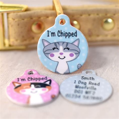 custom cat tags|personalized id tags for cats.